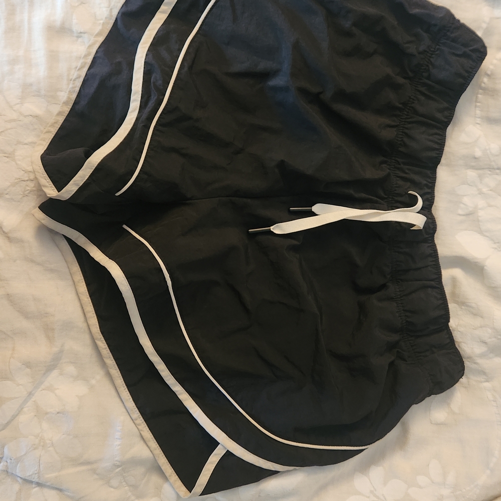 Old Navy Active Black Shorts with White Trim